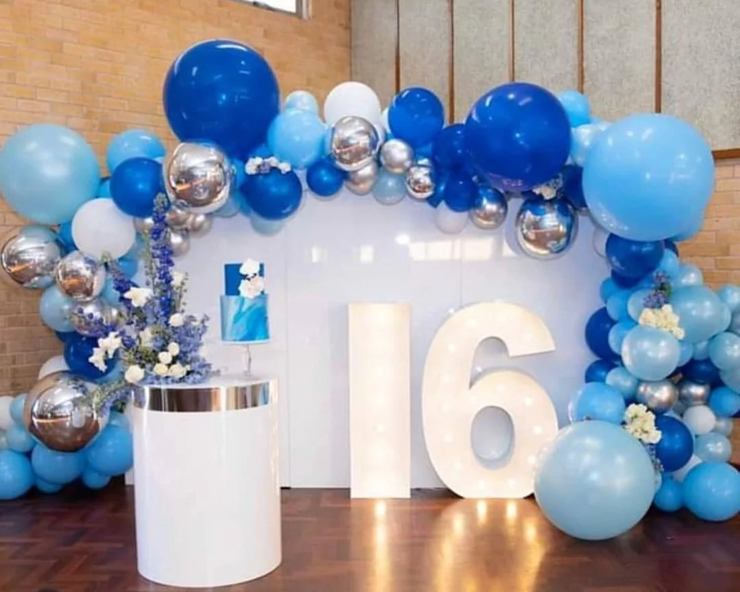 Crafting Milestones: Blue Balloons & Glowing '16' – A Signature Celebration